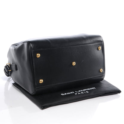 Saint Laurent Leather Classic Duffle 6 Bag Black 4 of 8