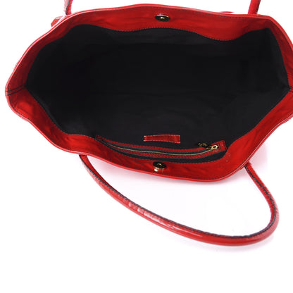 Valentino Garavani Patent Lacca Bow Tote Red 5 of 11