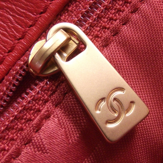 Chanel Calfskin Tote Wood Chain 7 of 11