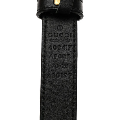 Gucci Calfskin Double G 20mm Belt 70 28 Black 3 of 5