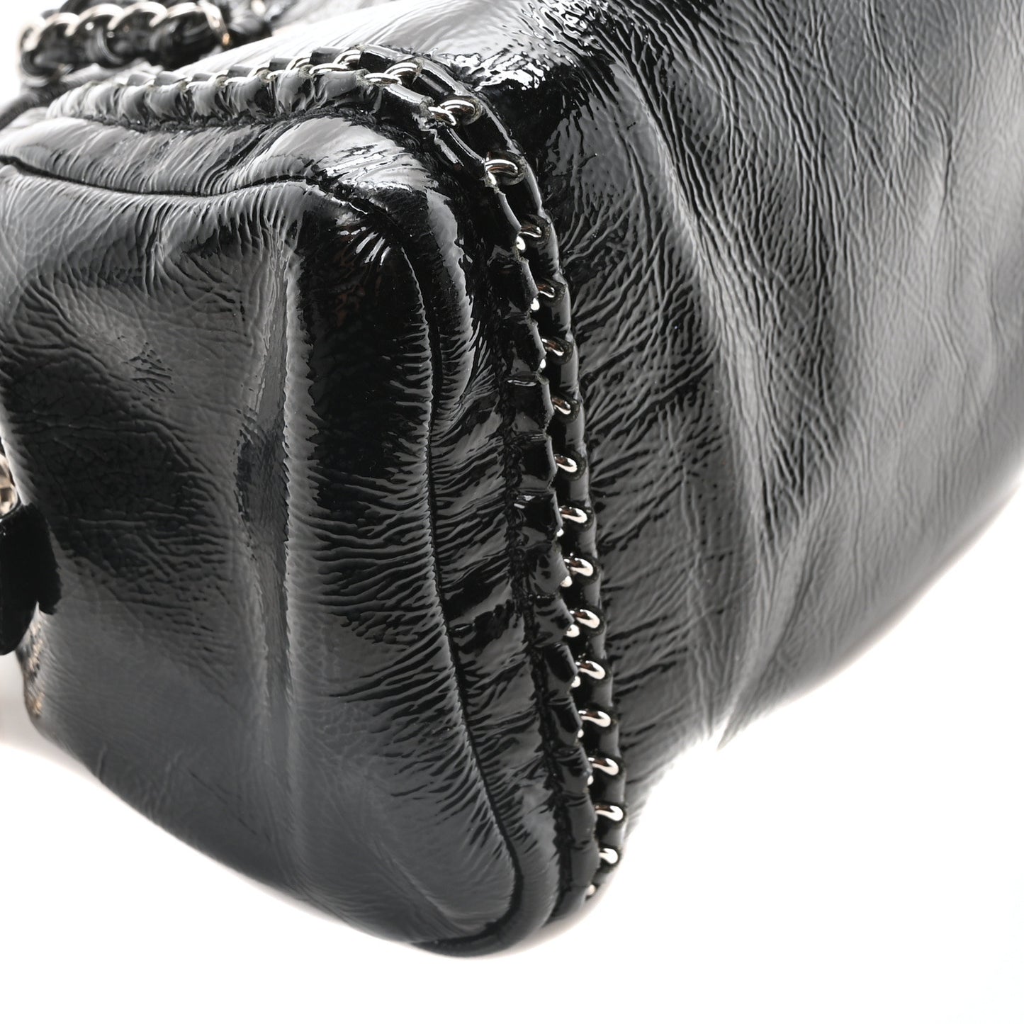 Patent Medium Luxe Ligne Bowler Black
