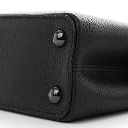 Louis Vuitton Taurillon Capucines BB Matte Black 9 of 9