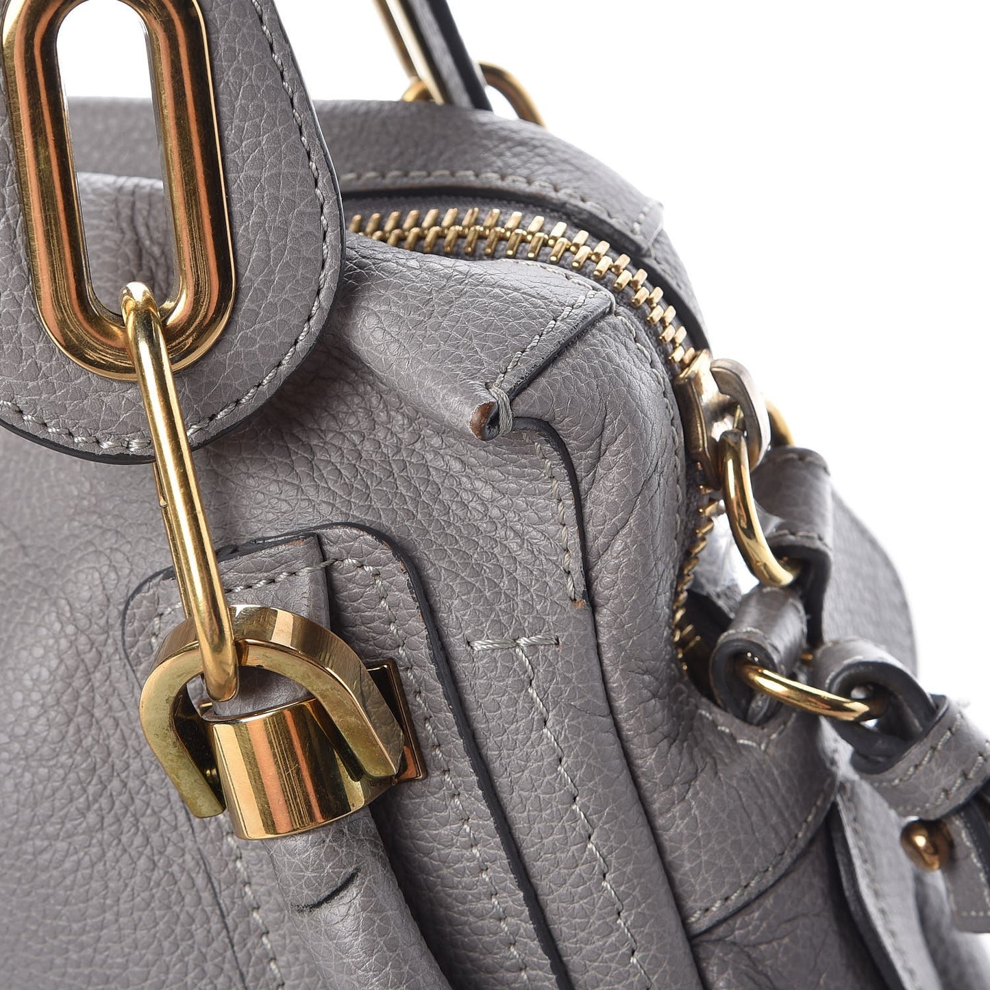 Calfskin Small Paraty Cashmere Grey