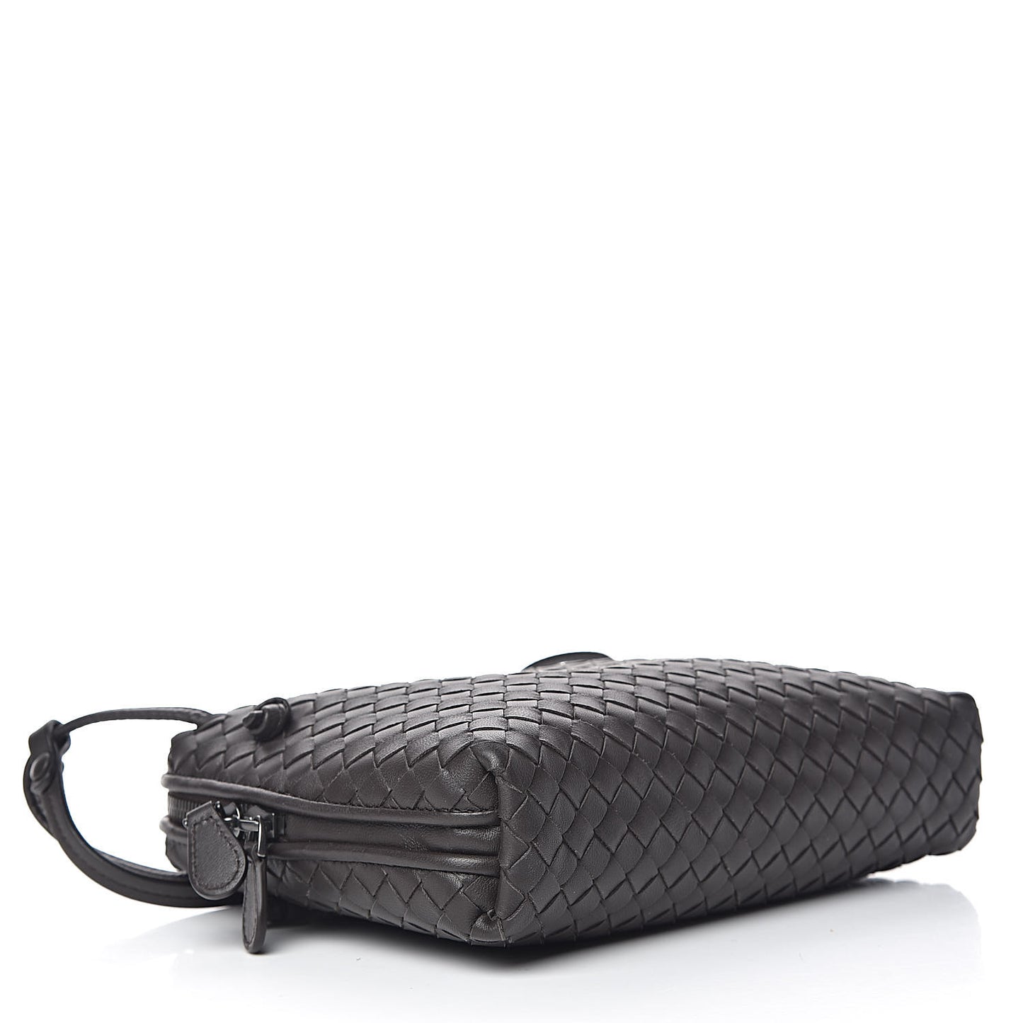 Nappa Intrecciato Pillow Crossbody Messenger Ebano