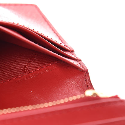 Burberry Patent Glitter Porter Continental Wallet Military Red 7 of 8