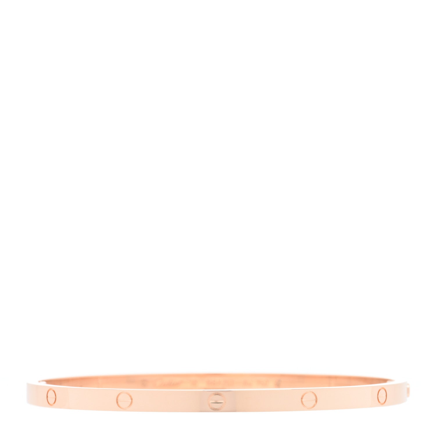 Cartier 18K Pink Gold Small LOVE Bracelet 17 1 of 5