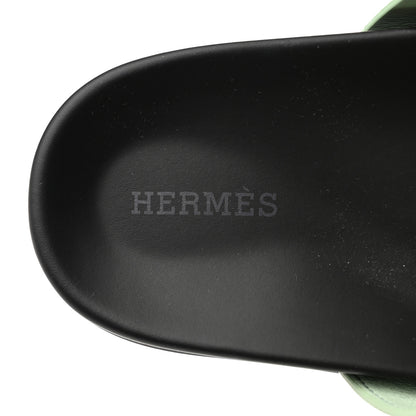 Hermes Epsom Womens Chypre Sandals 36.5 Vert Jade 7 of 9