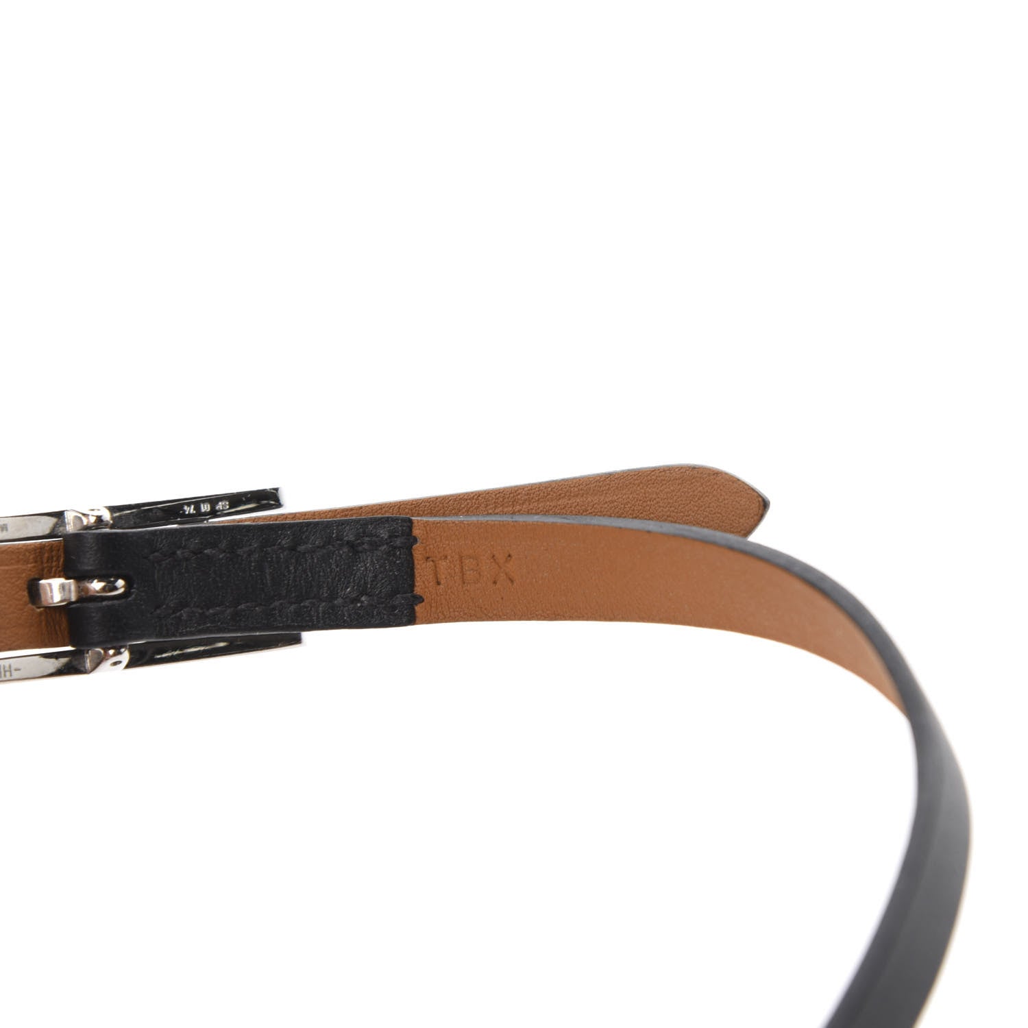 Hermes Chamonix Hapi 3MM Triple Tour Wrap Bracelet L Black 4 of 4