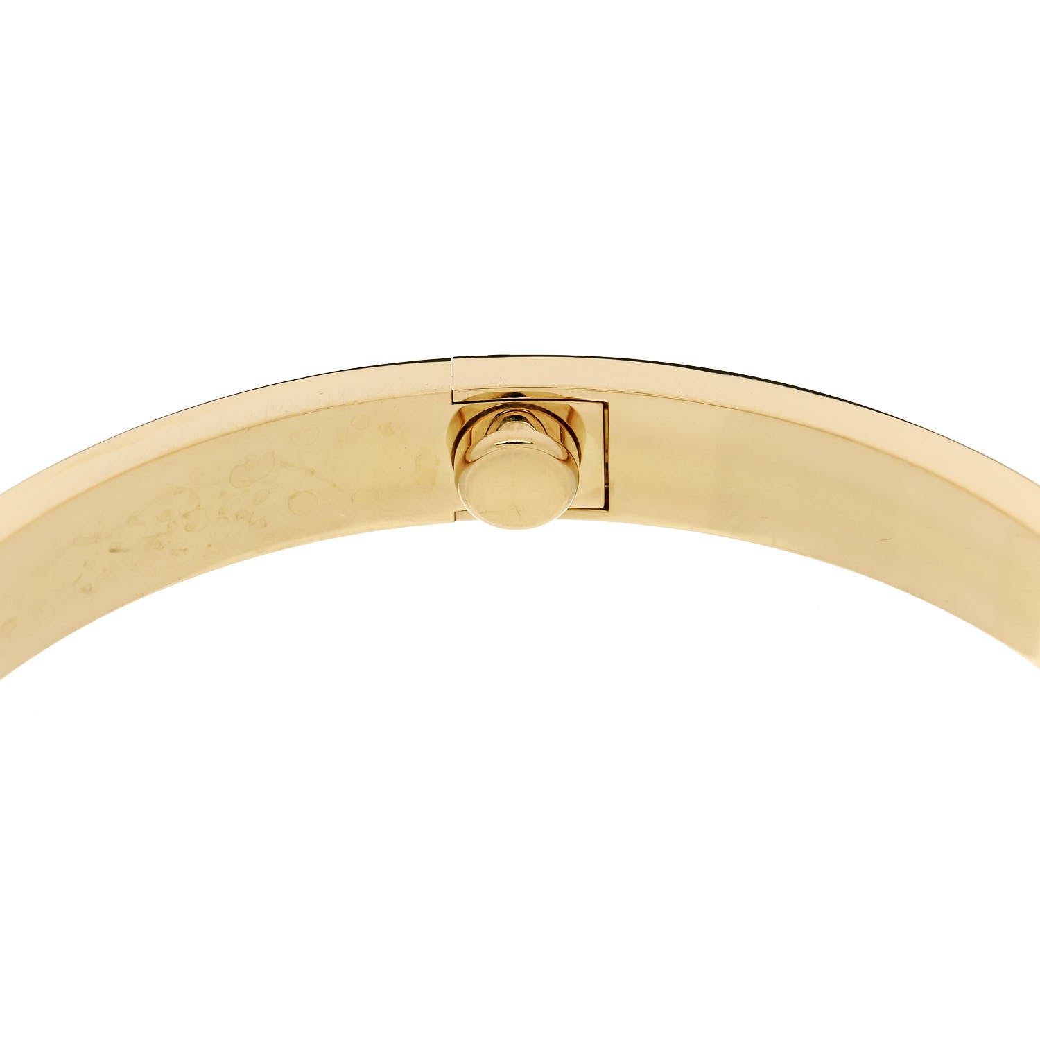 Cartier 18K Yellow Gold 4 Diamond LOVE Bracelet 18 8 of 9