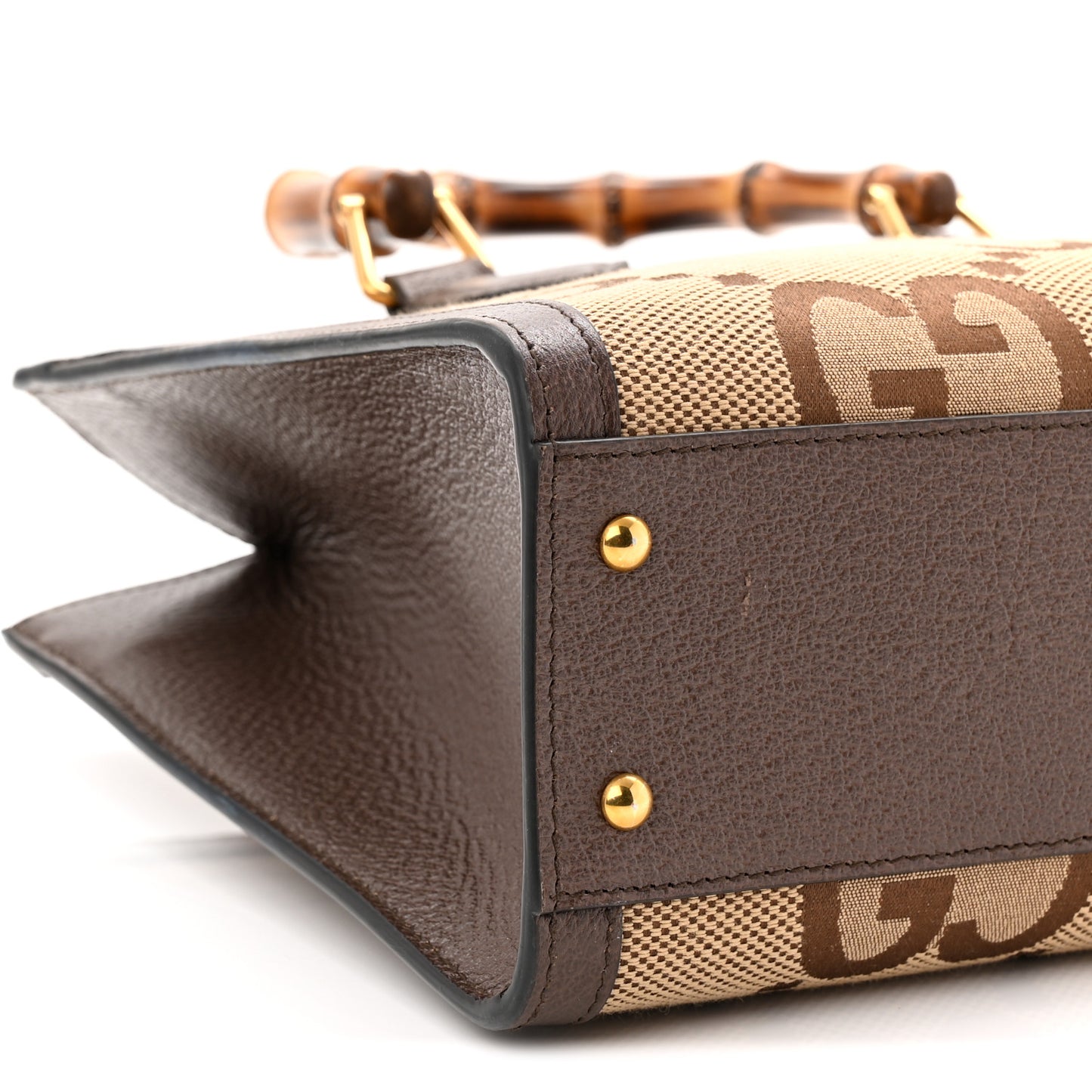 Monogram Jumbo GG Textured Dollar Calfskin Small Diana Tote Bag Camel Ebony New Acero Pomegranate Red