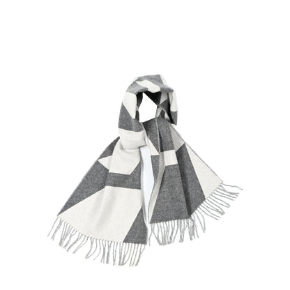 Hermes Cashmere Casaque Optique Muffler Ivorie Flanelle 1 of 4