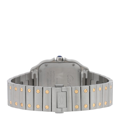 Cartier Stainless Steel 18K Yellow Gold 35mm Santos De Cartier Automatic Watch 3 of 4