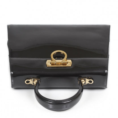 FASHIONPHILE SALVATOREFERRAGAMOPatentKatiaBagBlack 4 of 9
