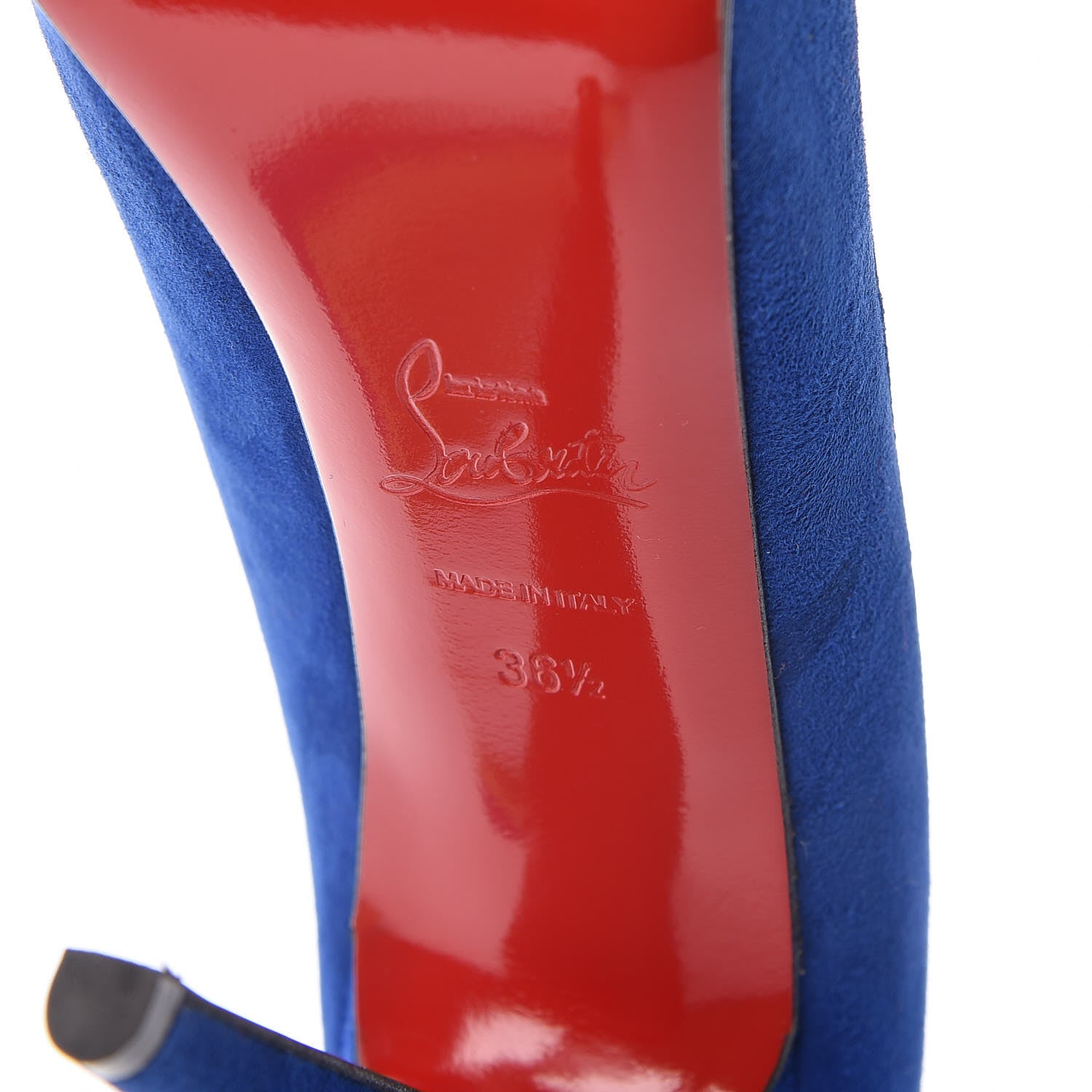 Christian Louboutin Suede Nappa Mirror Mago 160 Pumps 36.5 Blue 5 of 7