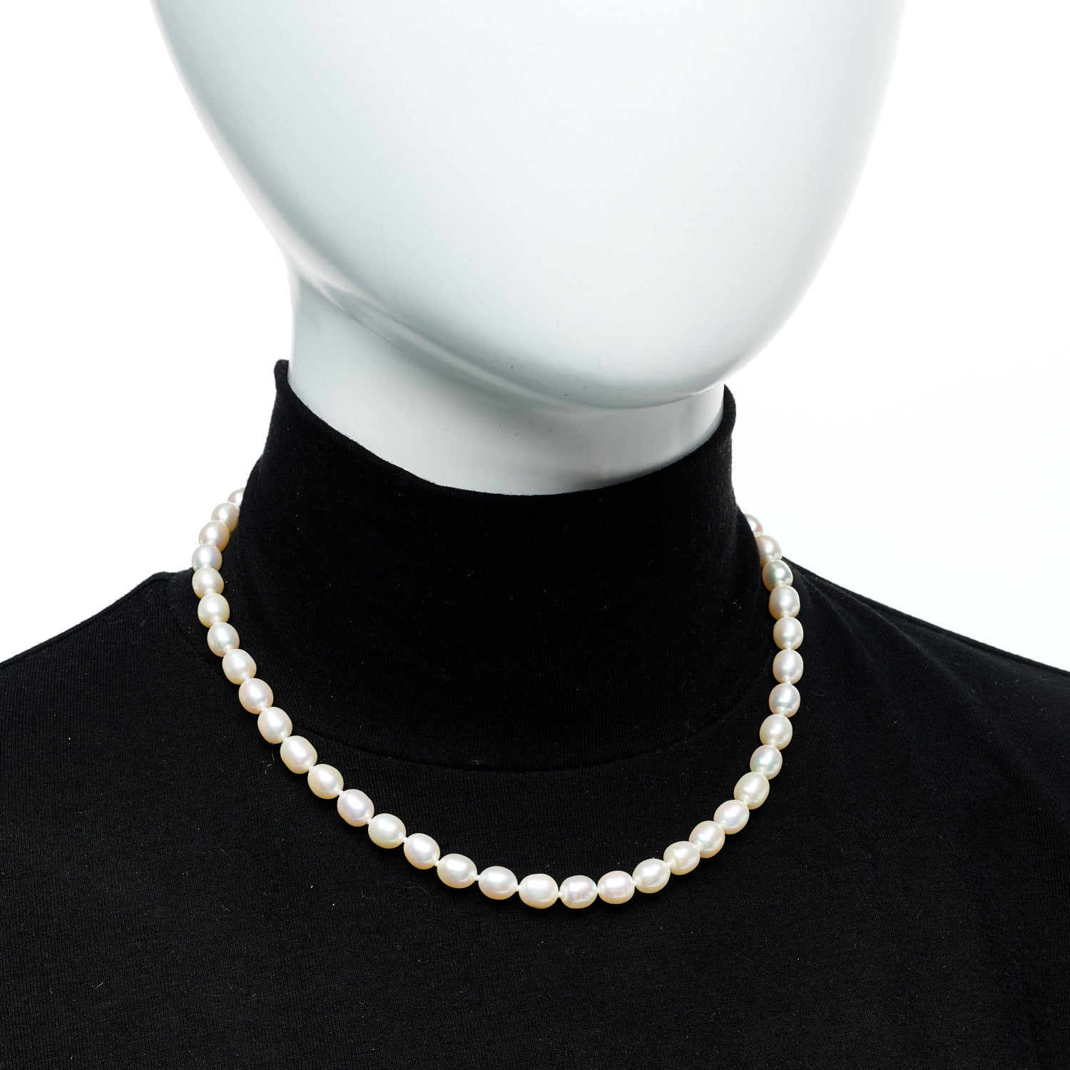 Tiffany Sterling Silver Freshwater Cultured Pearl 6.5-7mm Strand Necklace 2 of 6