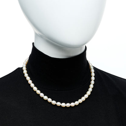 Tiffany Sterling Silver Freshwater Cultured Pearl 6.5-7mm Strand Necklace 2 of 6