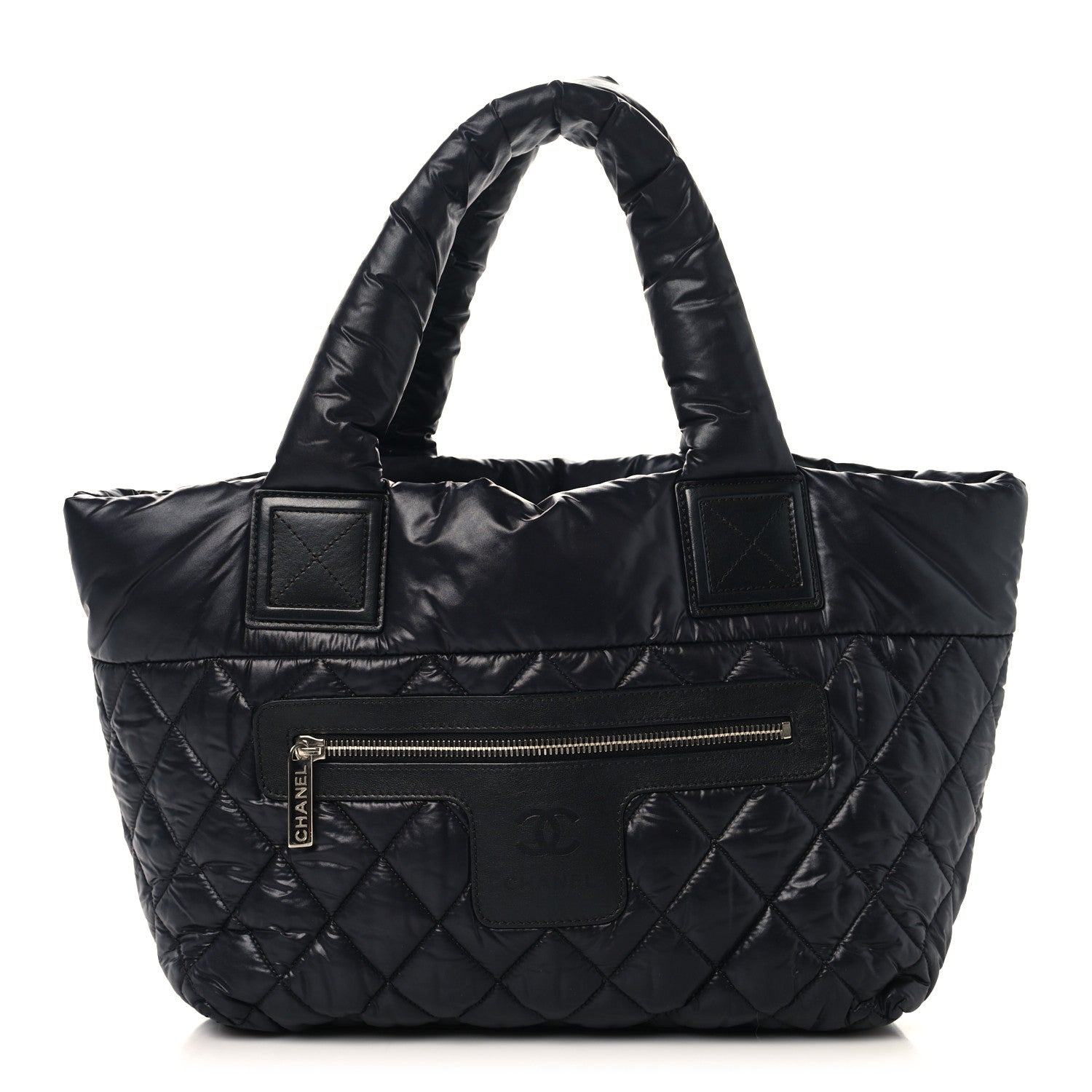 Chanel Nylon Quilted Small Coco Cocoon Tote Black 1 of 10