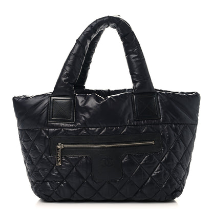 Chanel Nylon Quilted Small Coco Cocoon Tote Black 1 of 10