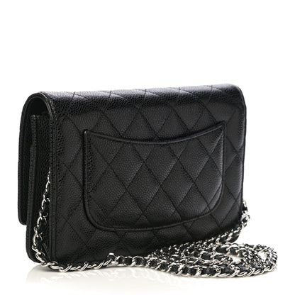 Chanel Caviar Quilted Wallet On Chain WOC Black 3 of 12