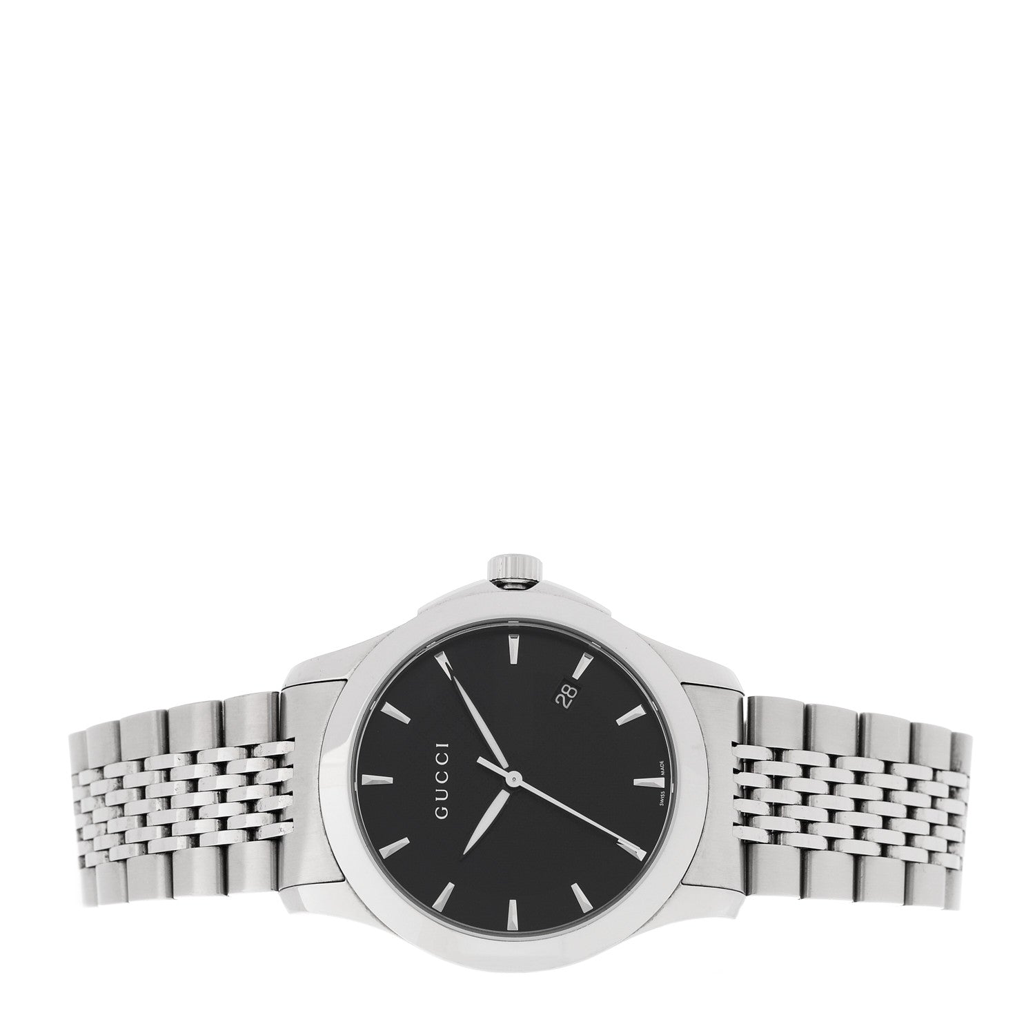 Gucci Stainless Steel 38mm G-Timeless Quartz Watch Black 2 of 4