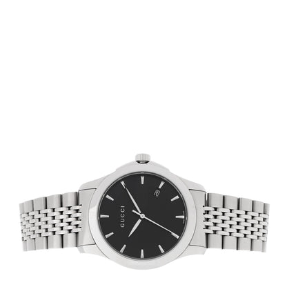 Gucci Stainless Steel 38mm G-Timeless Quartz Watch Black 2 of 4