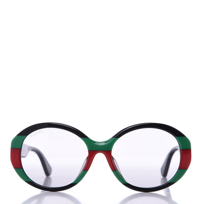 Gucci Round Web Sunglasses GG0279SA Black Green 2 of 15