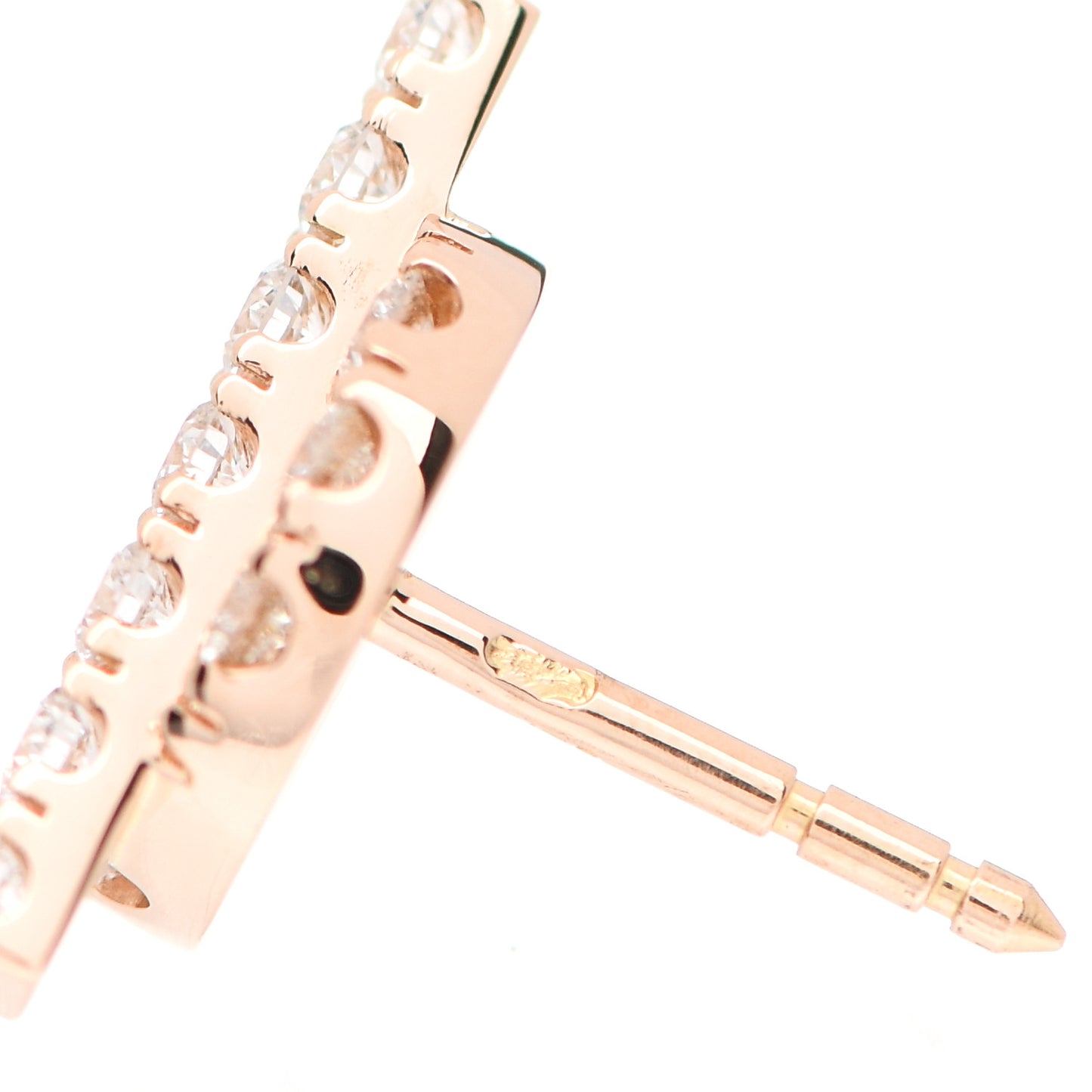 18K Rose Gold Diamond Finesse Earrings