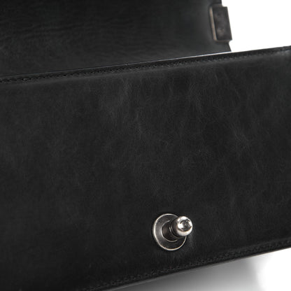Chanel Calfskin Double Stitch Small Boy Flap Black 9 of 10