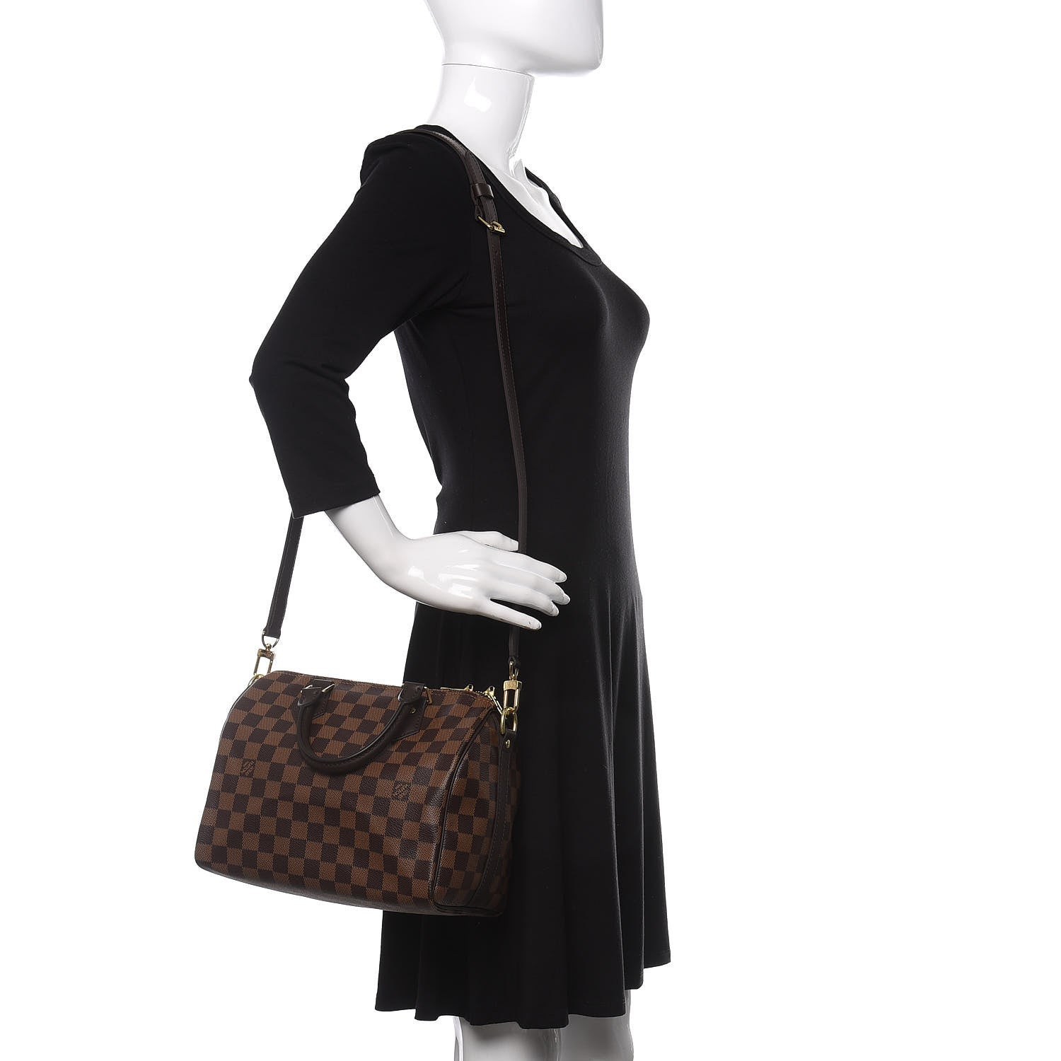 Louis Vuitton Damier Ebene Speedy Bandouliere 25 2 of 10