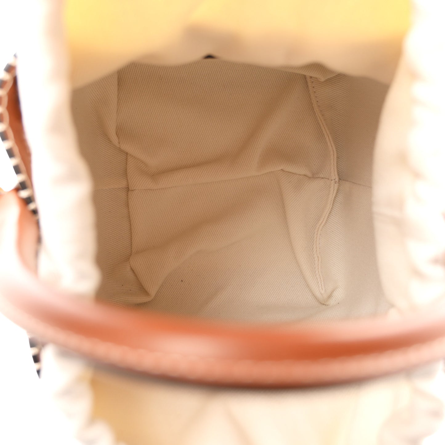 Calfskin Le Seau Carre Bag Brown