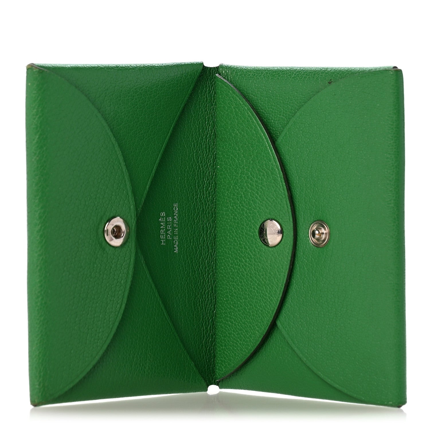 Hermes Chevre Mysore Calvi Duo Card Case Bambou 5 of 10