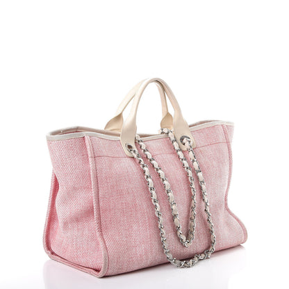 Chanel Canvas Large Deauville Tote Pink 3 of 21