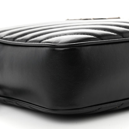 Saint Laurent Calfskin Matelasse Monogram Lou Camera Bag Black 9 of 13