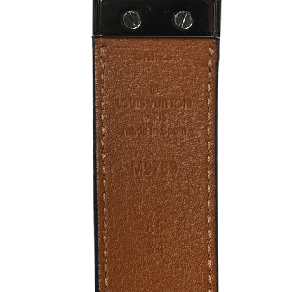 Louis Vuitton Damier Infini Calfskin 35mm Slender Reversible Belt Blue 3 of 5