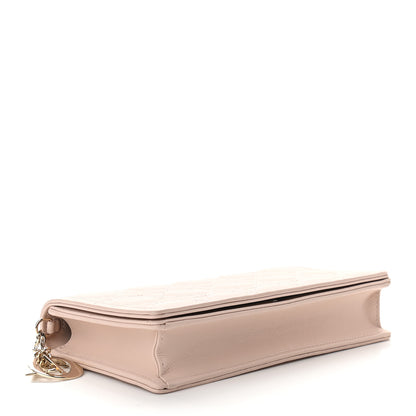 Christian Dior Lambskin Cannage Lady Dior Convertible Clutch Pink 5 of 10