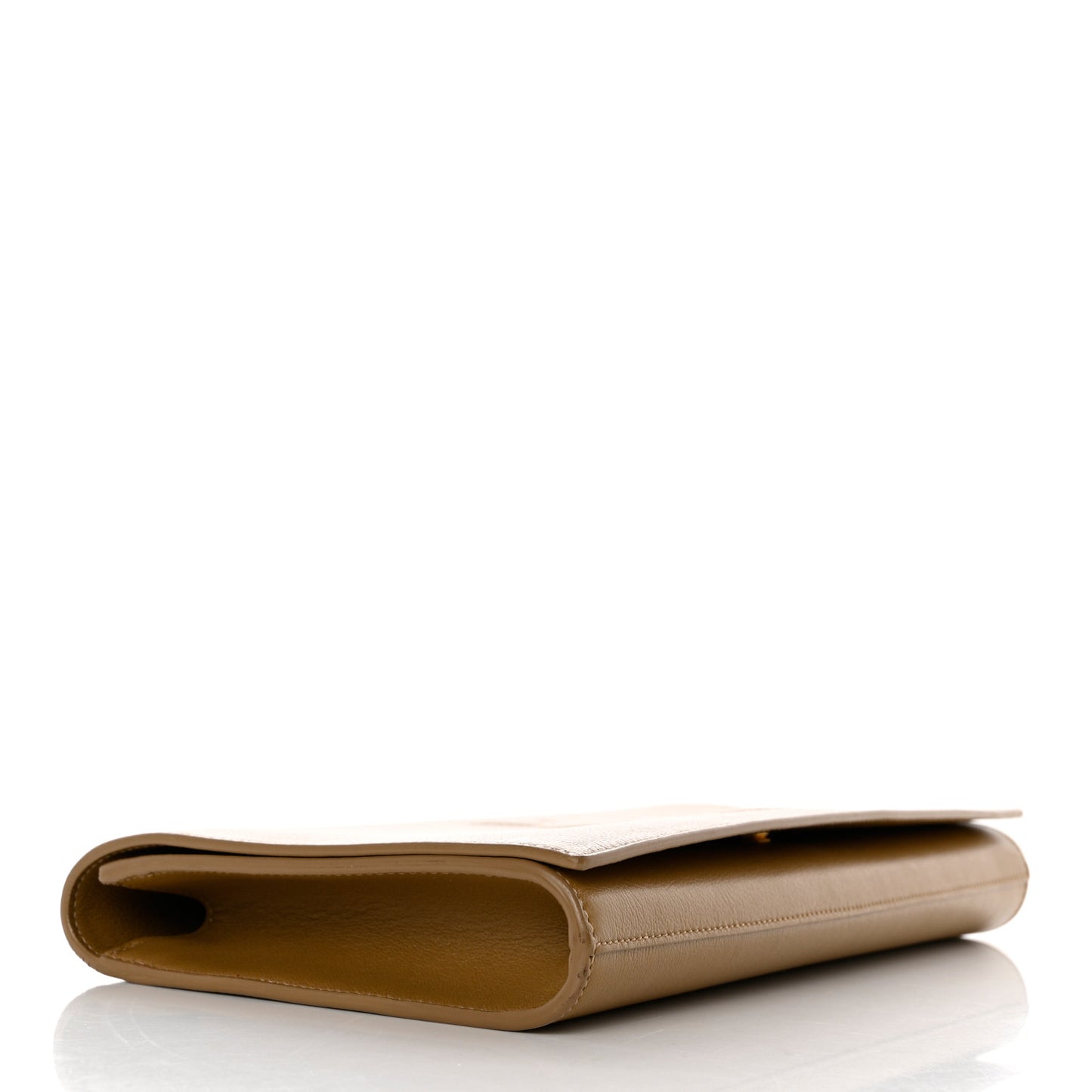 Calfskin Monogram Large Belle De Jour Clutch Beige