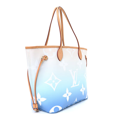 Louis Vuitton Monogram Giant By The Pool Neverfull MM Blue 3 of 10