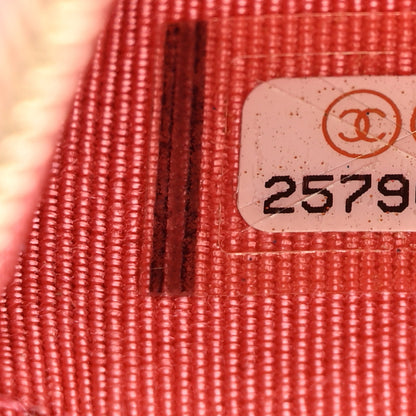 Chanel Iridescent Caviar Quilted Classic Zip Pouch Rose Pink 7 of 7