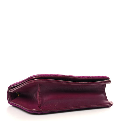 Gucci Velvet Matelasse GG Marmont Mini Bag Fuchsia Violet Cyclamen 4 of 14