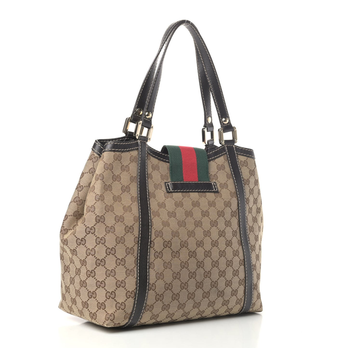 Monogram Medium New Ladies Web Tote Ebony