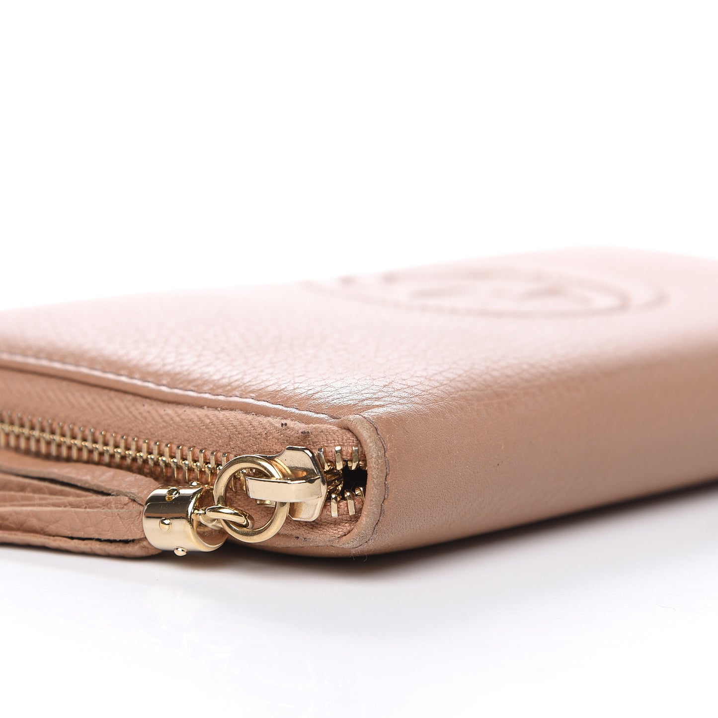 Calfskin Soho Zip Around Wallet Camelia