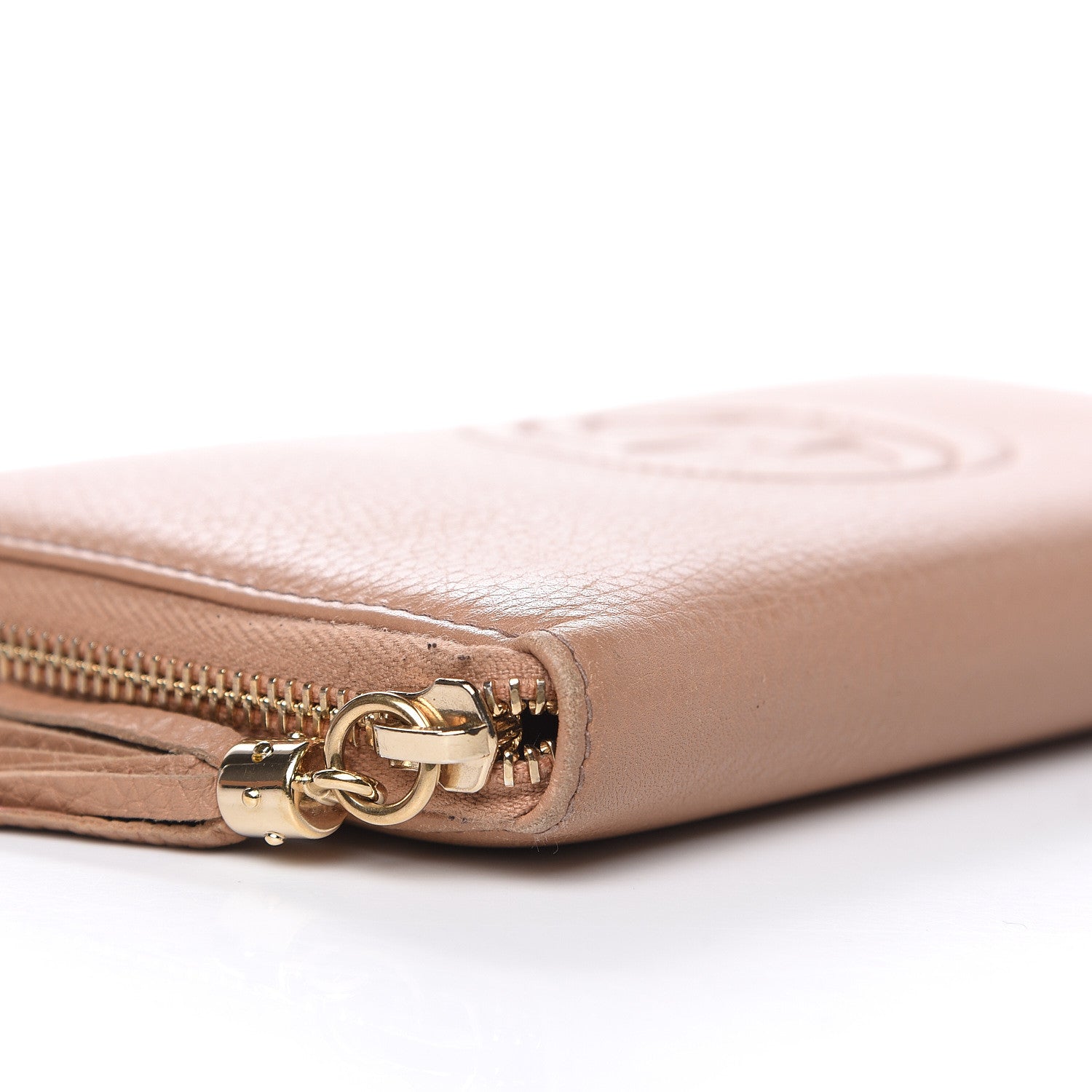 Gucci Calfskin Soho Zip Around Wallet Camelia 8 of 14
