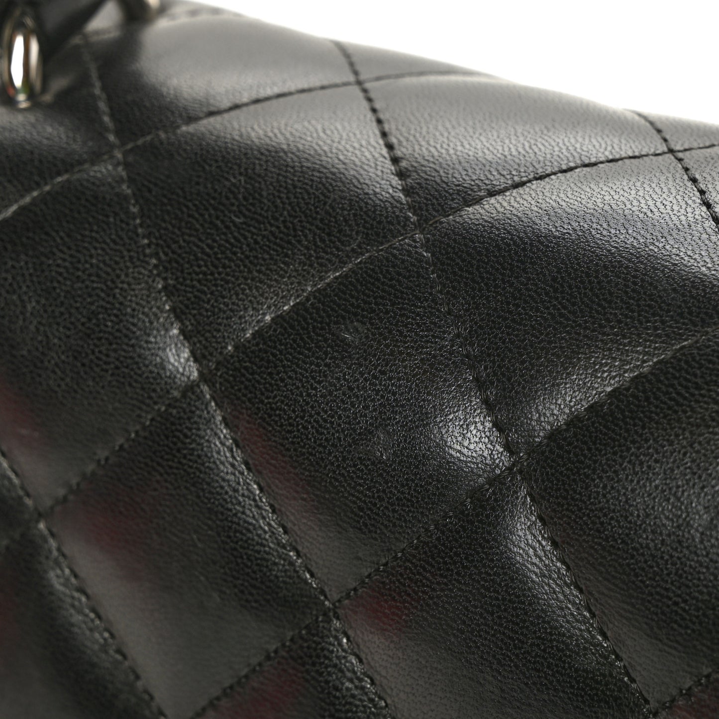 Lambskin Quilted Medium Kelly Flap Black