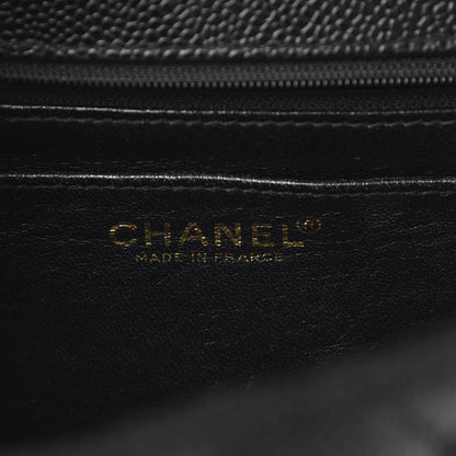 Chanel Caviar Quilted Jumbo Kelly Flap Black 5 of 12