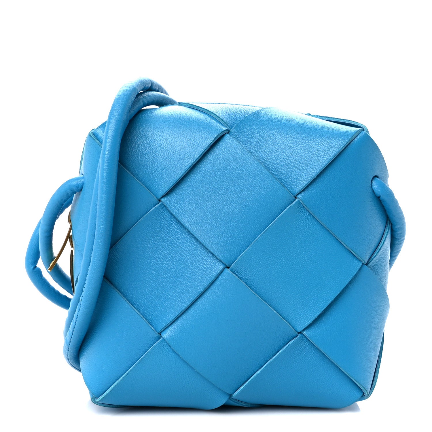 Bottega Veneta Lambskin Maxi Intrecciato Mini Cassette Camera Bag Pool 1 of 9