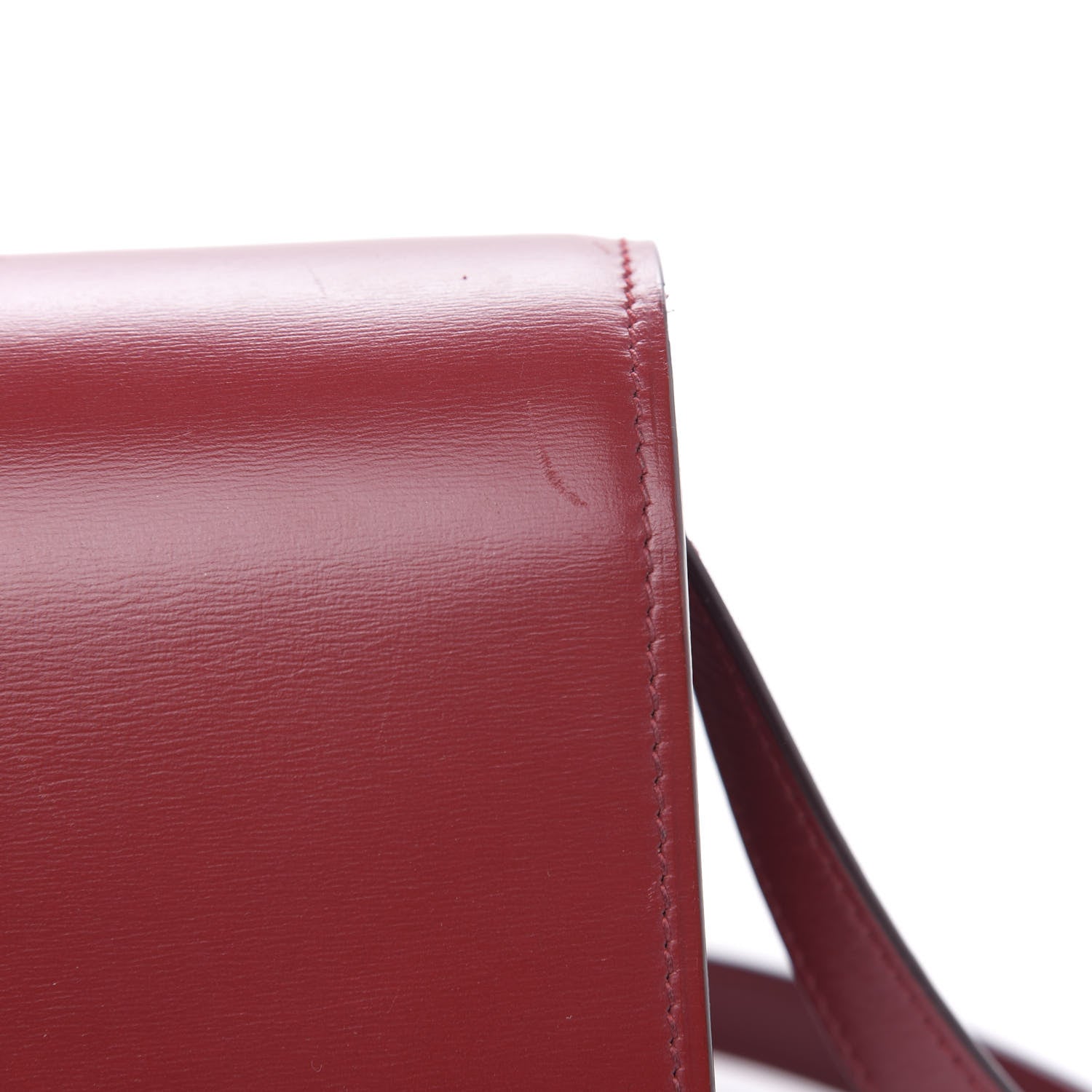 Celine Box Calfskin Small Classic Box Flap Bag Red 10 of 12