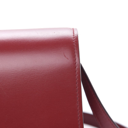 Celine Box Calfskin Small Classic Box Flap Bag Red 10 of 12