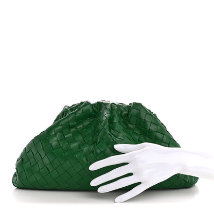 Bottega Veneta Nappa Maxi Intrecciato The Pouch Oversized Clutch Racing Green 2 of 11