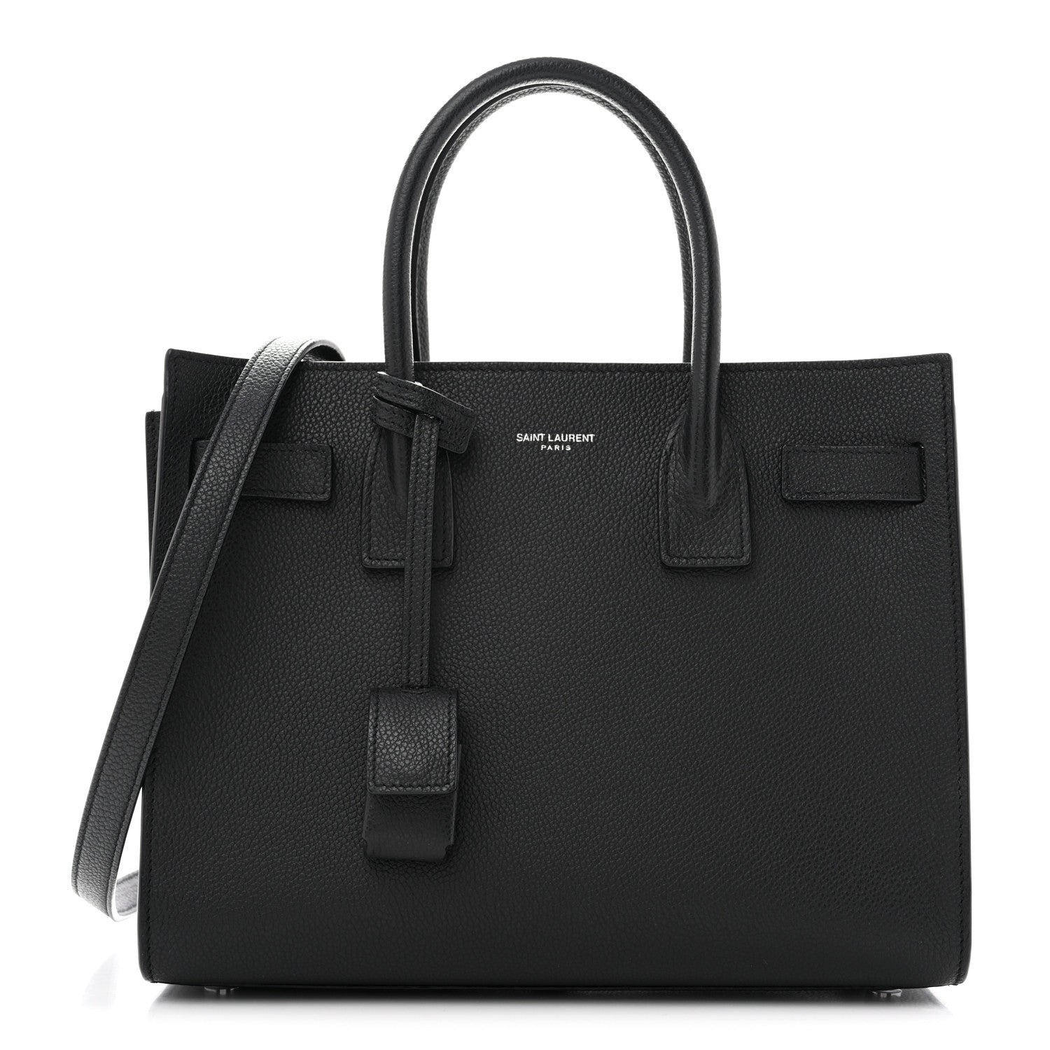 Saint Laurent Grained Calfskin Baby Sac De Jour Black 1 of 11