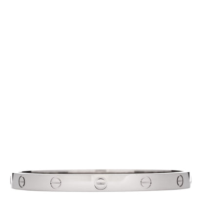 Cartier 18K White Gold LOVE Bracelet 19 1 of 9